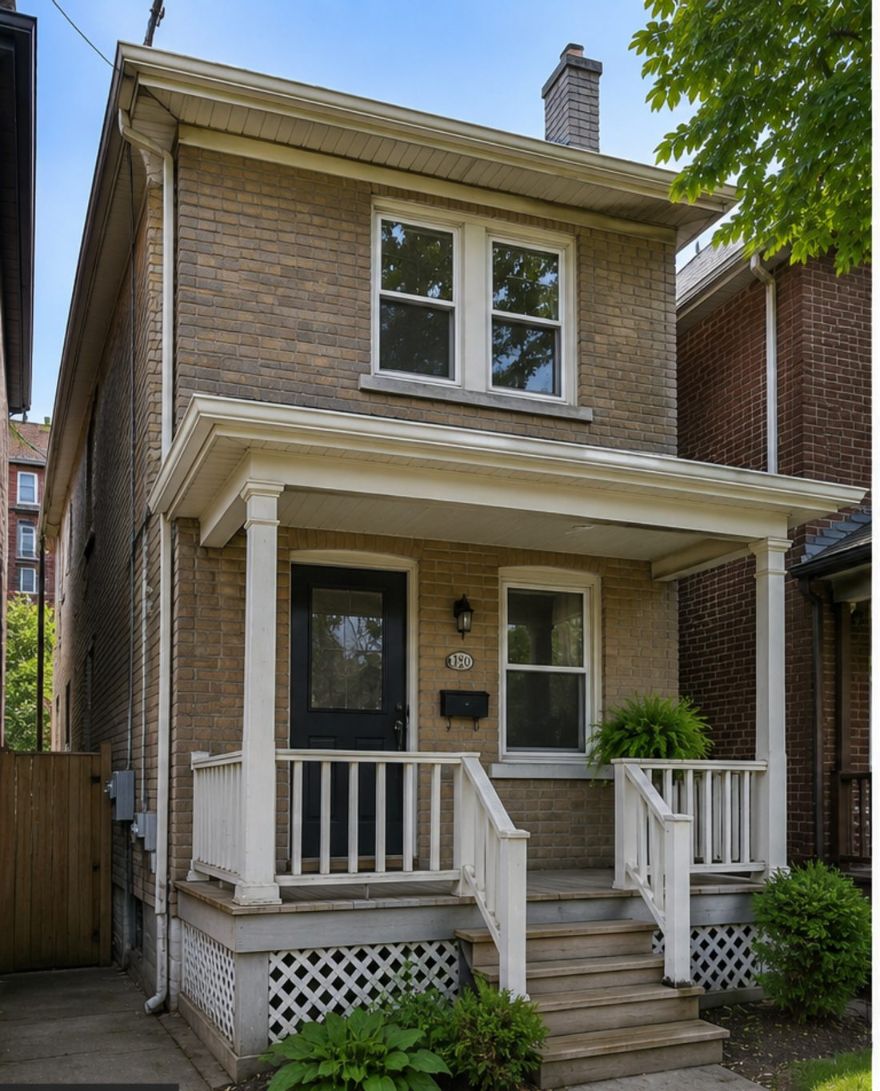 Leslieville brick semi before exterior painting